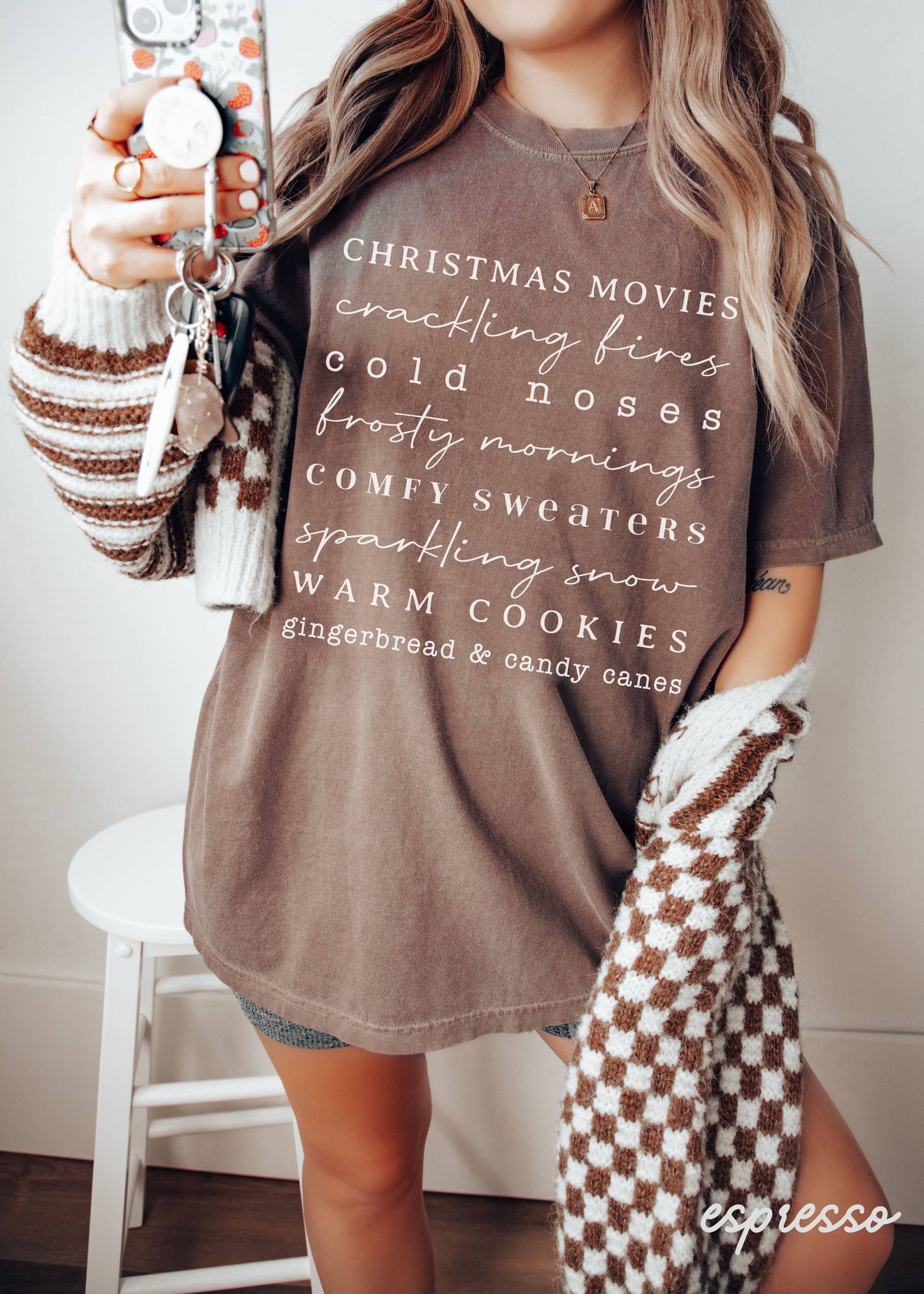 Winter List Tee *7 Colors (S-3X): S / Crimson