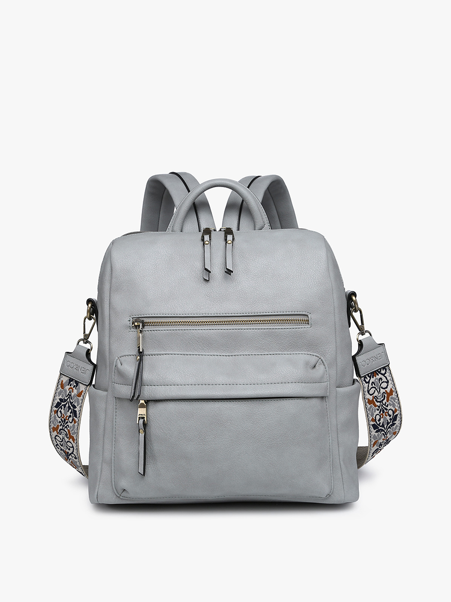 BP1993 Amelia Convertible Backpack w/ Guitar Strap: Coffee