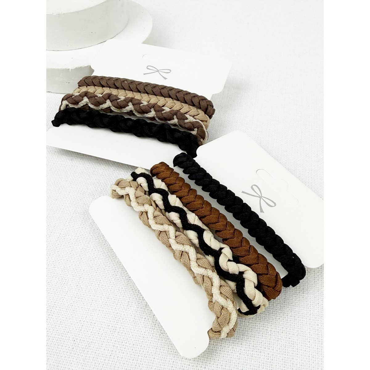 Boho Style Elastic Ponytail Hair Tie: MIX COLOR / ONE(12)