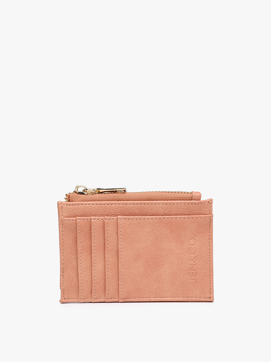 WL1991 Sia Printed Card Holder Wallet: Black