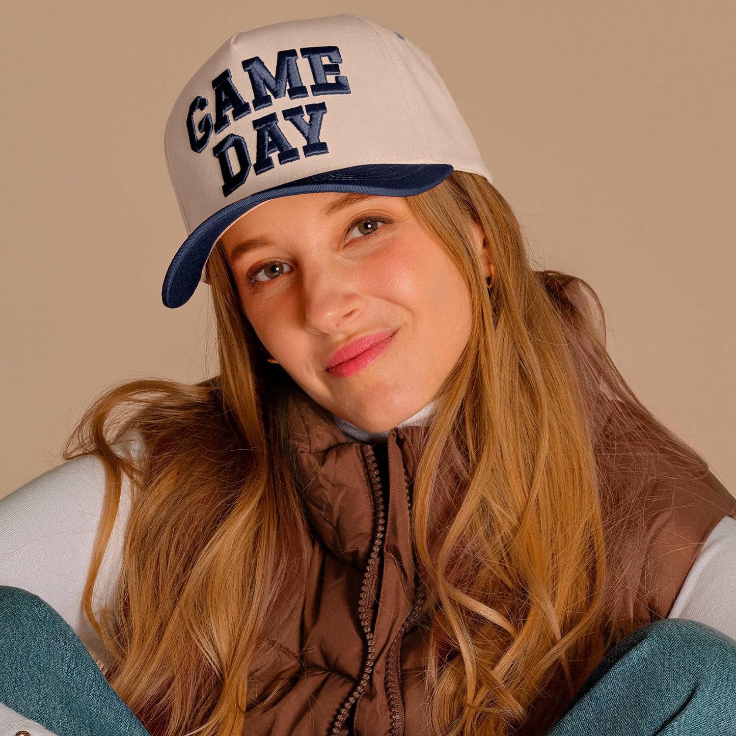 C.C GAME DAY Embroidered Cotton Baseball Cap: Leopard