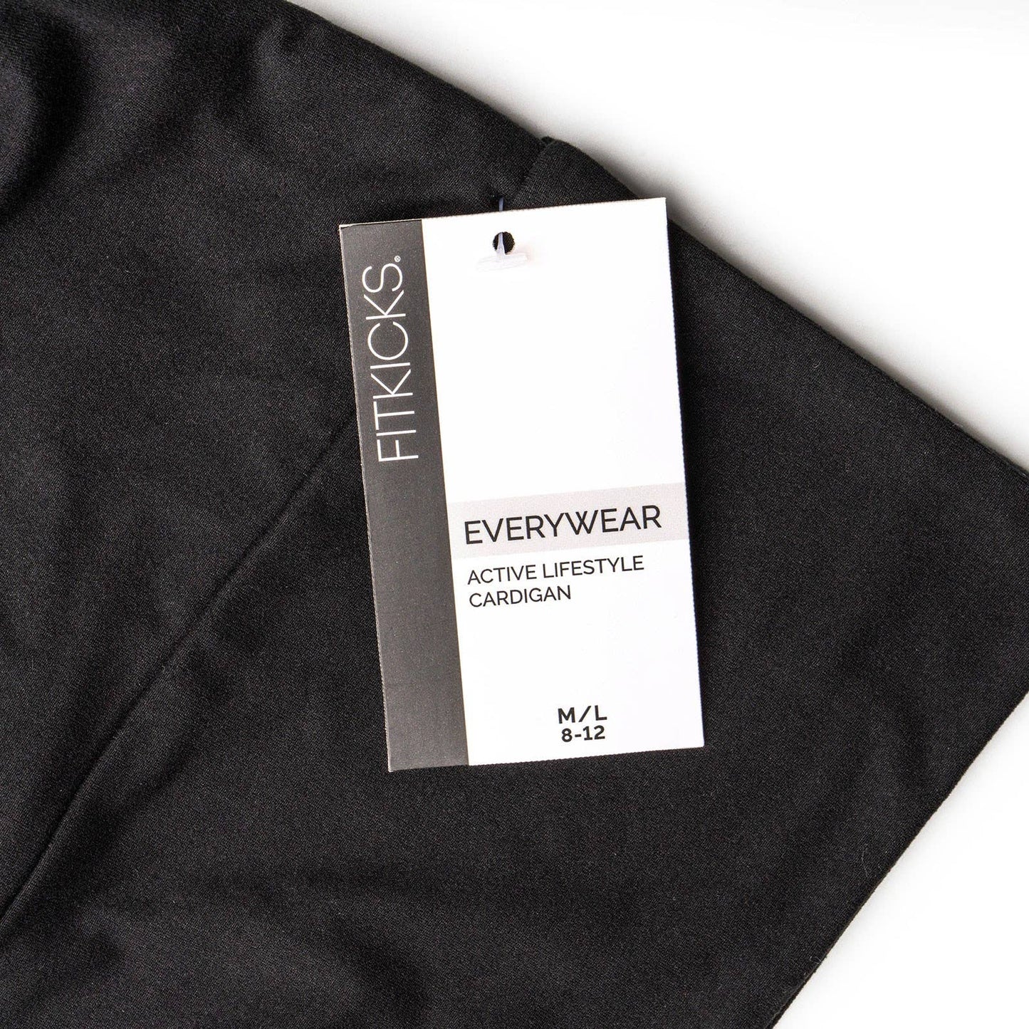 FITKICKS Everywear Cardigan Open Stock: Black / Large/XL
