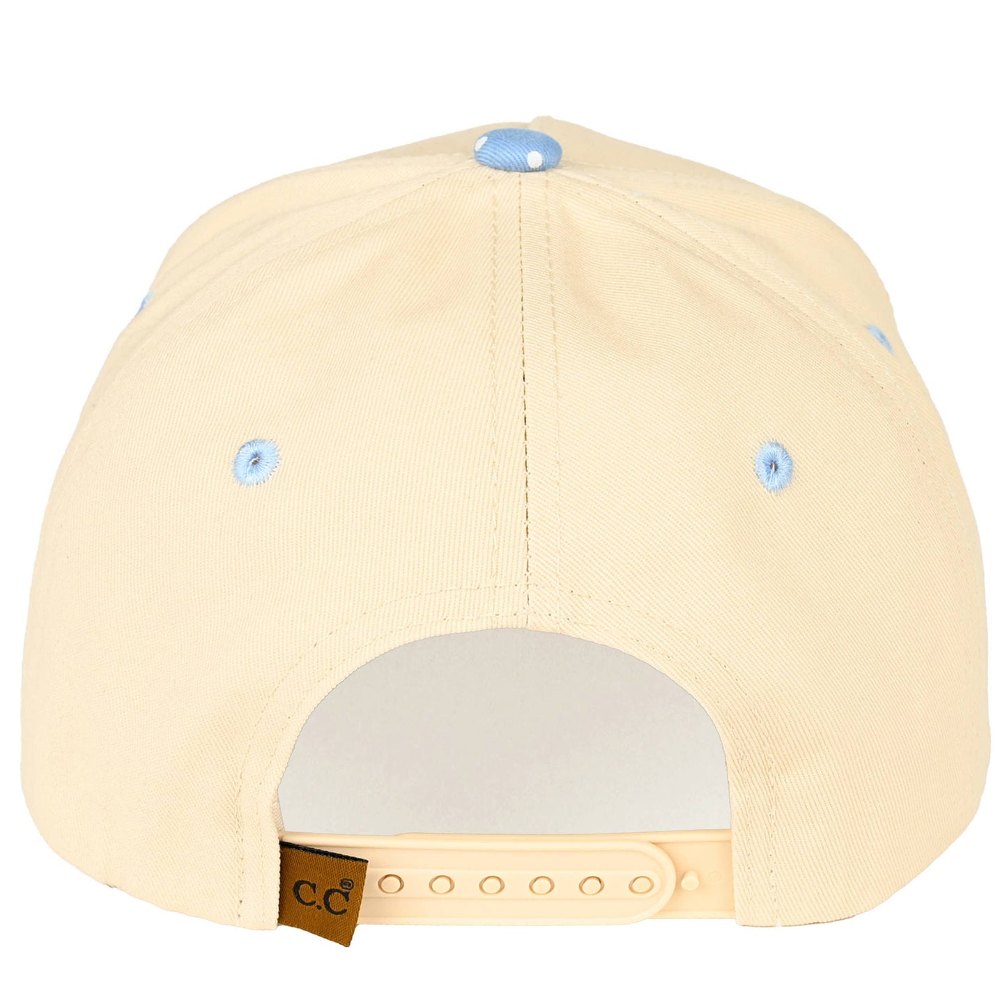 C.C MEET ME AT THE LAKE Letter on Two Tone Trucker Hat