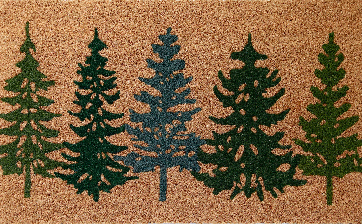 Pine Tree Coir Door Mat