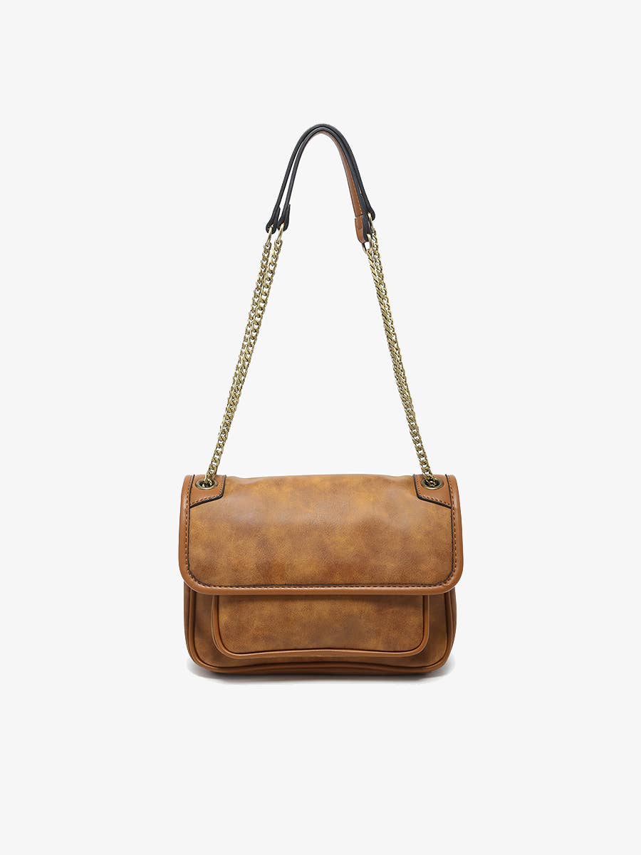 M2732 Nola Convertible Suede Crossbody Bag: Espresso