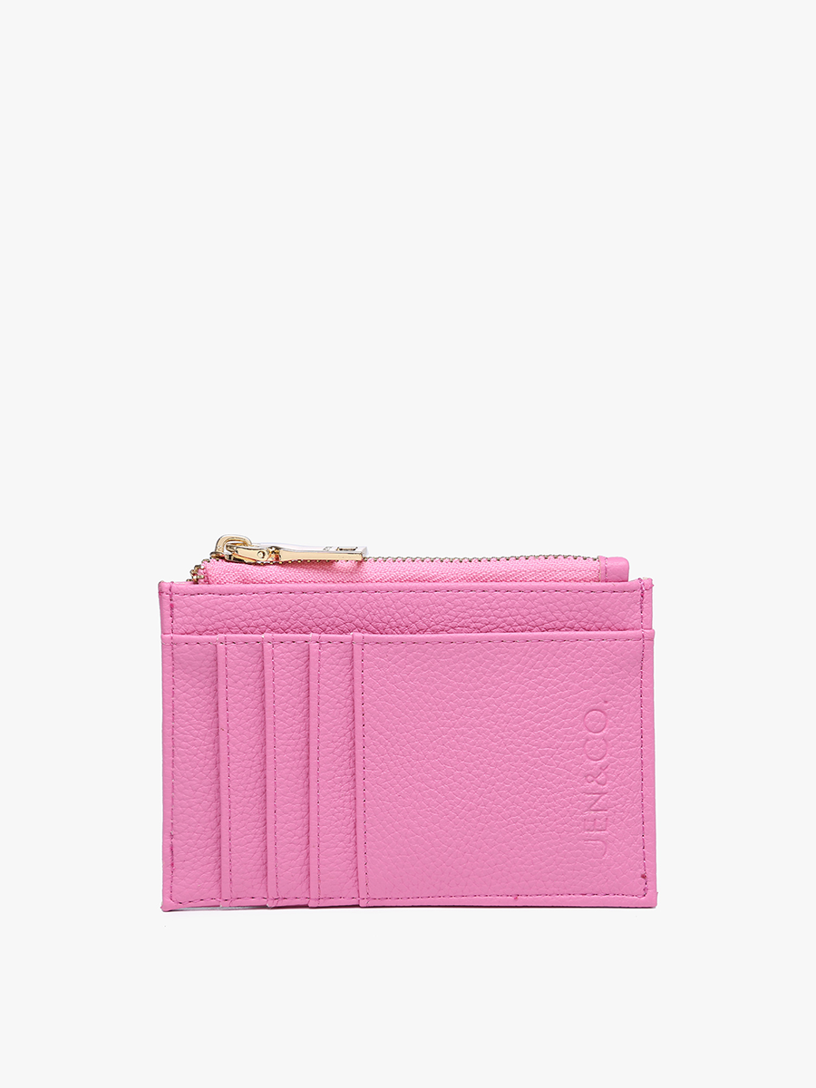 WL1991 Sia Printed Card Holder Wallet: Black