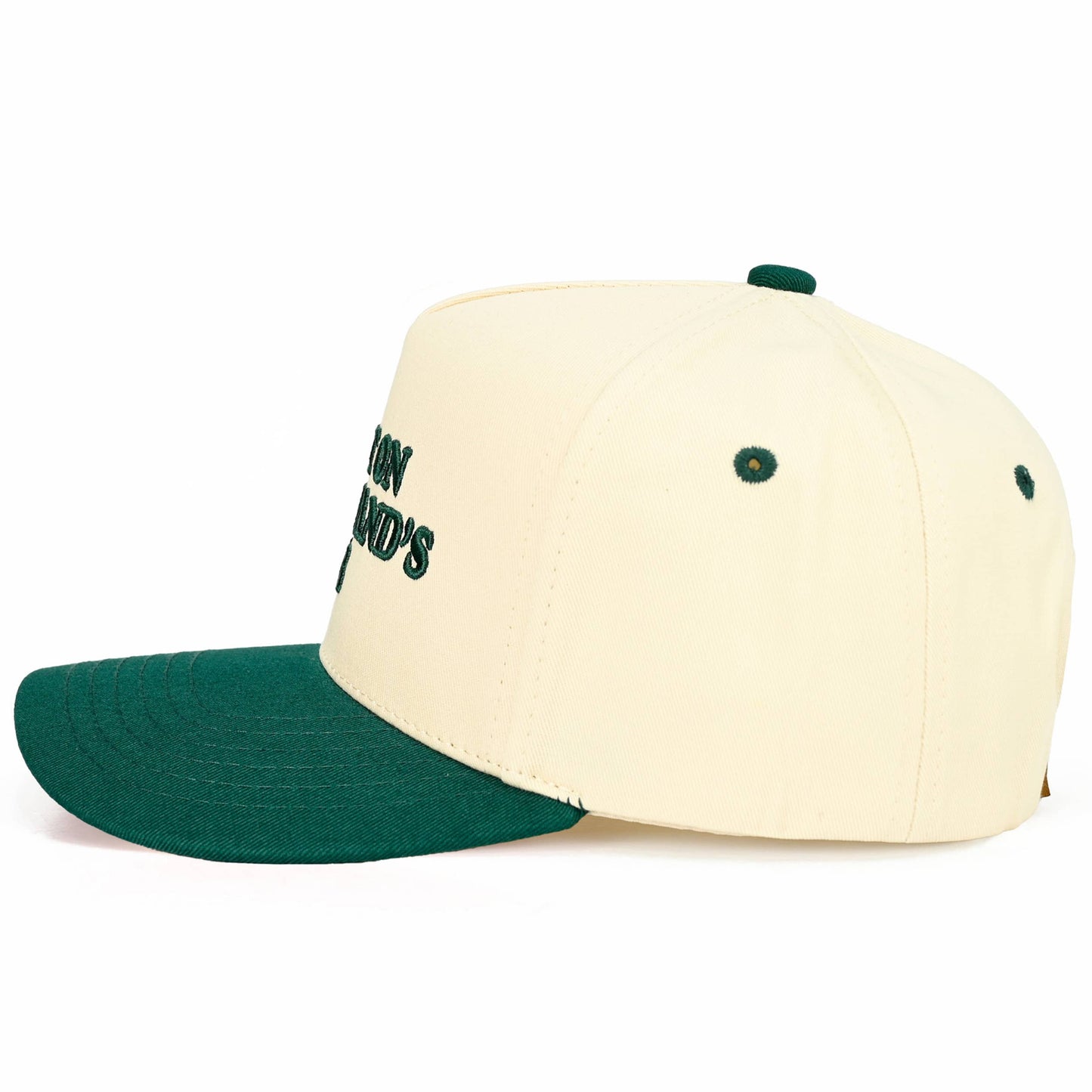 C.C PUT IT ON MY HUSBAND'S TAB Letter Trucker Hat: Brown