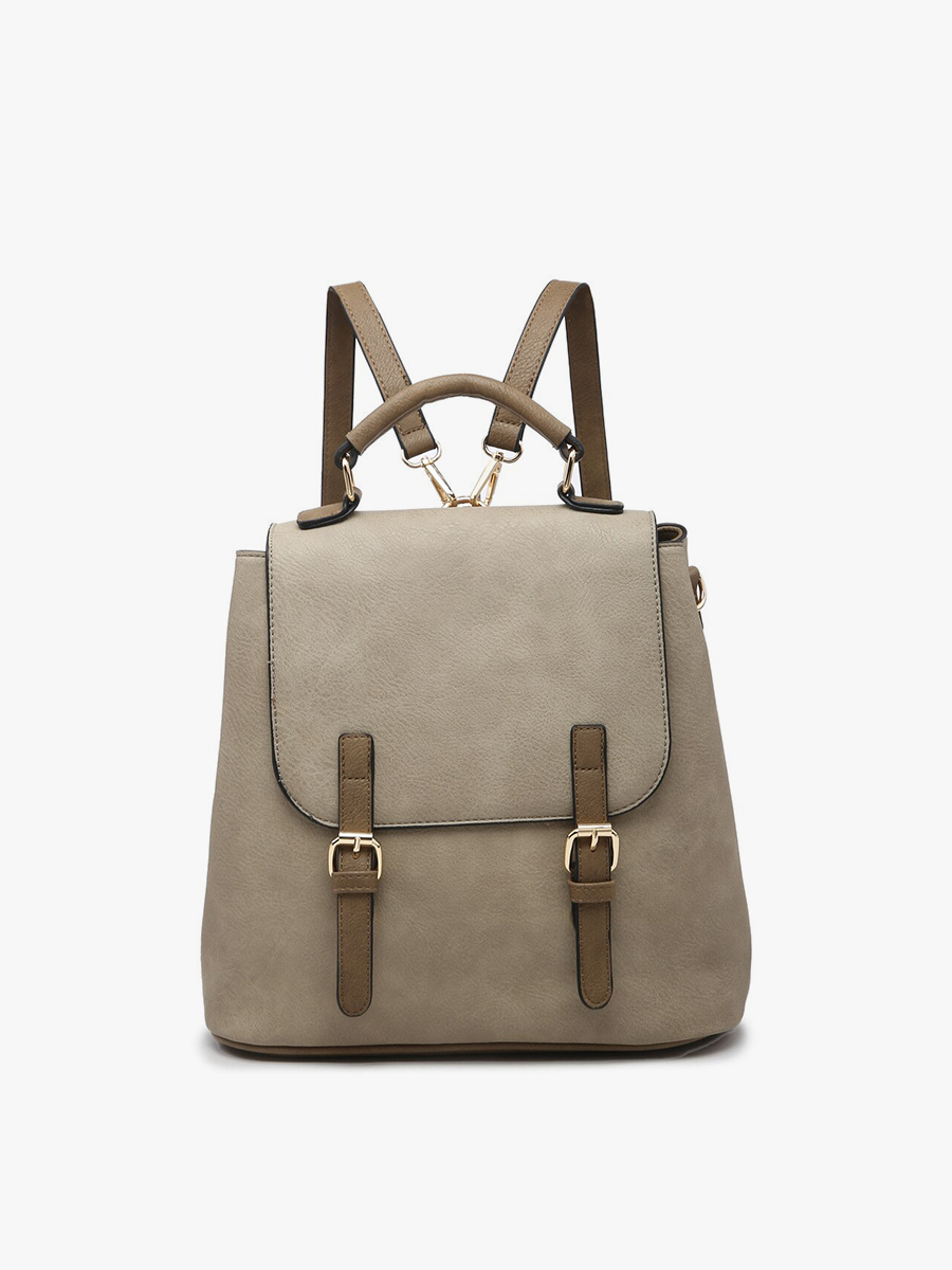 BP1891 Brooks Convertible Backpack/Shoulder Bag: Grey
