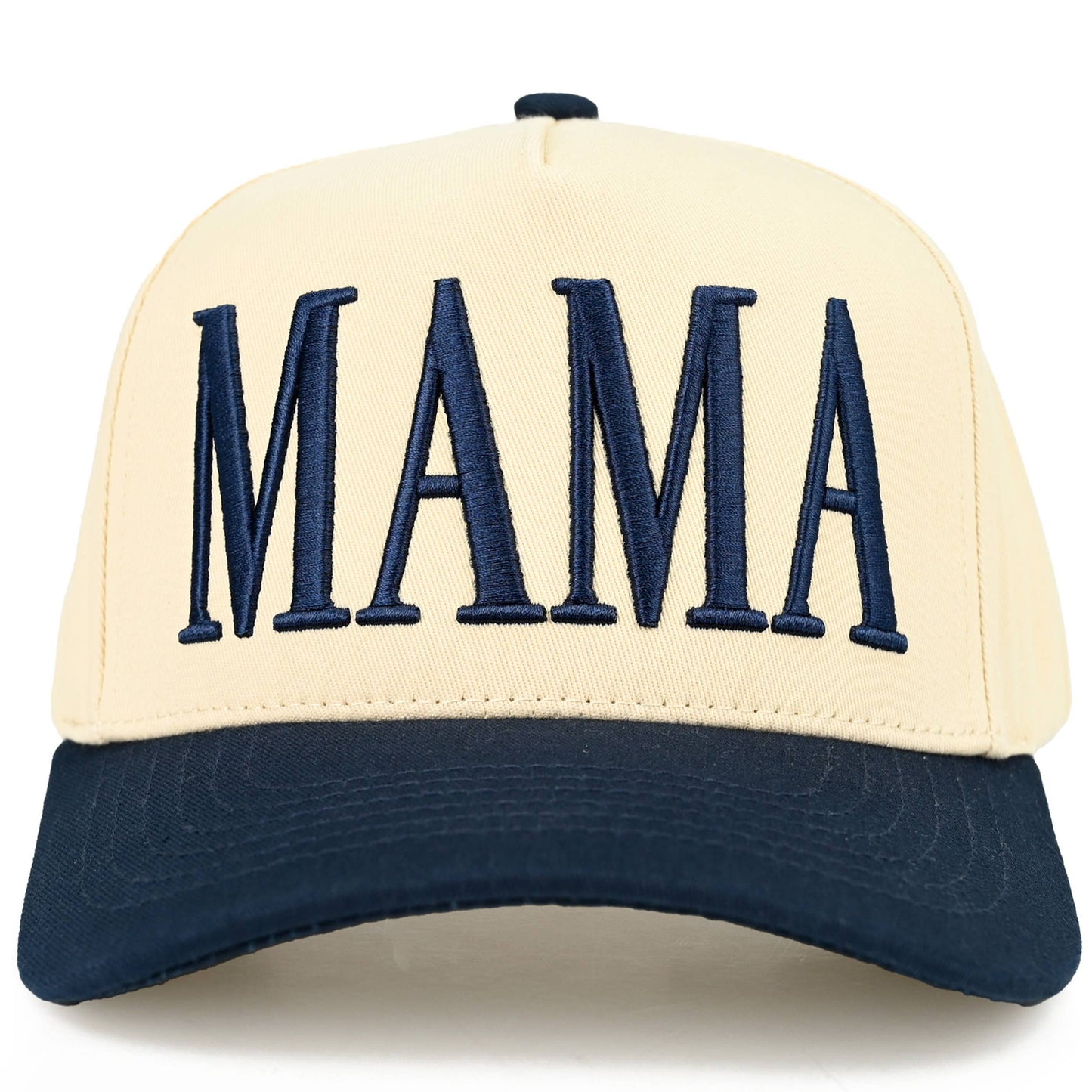 C.C MAMA Letter embroidered Snapback Trucker Hat: Black
