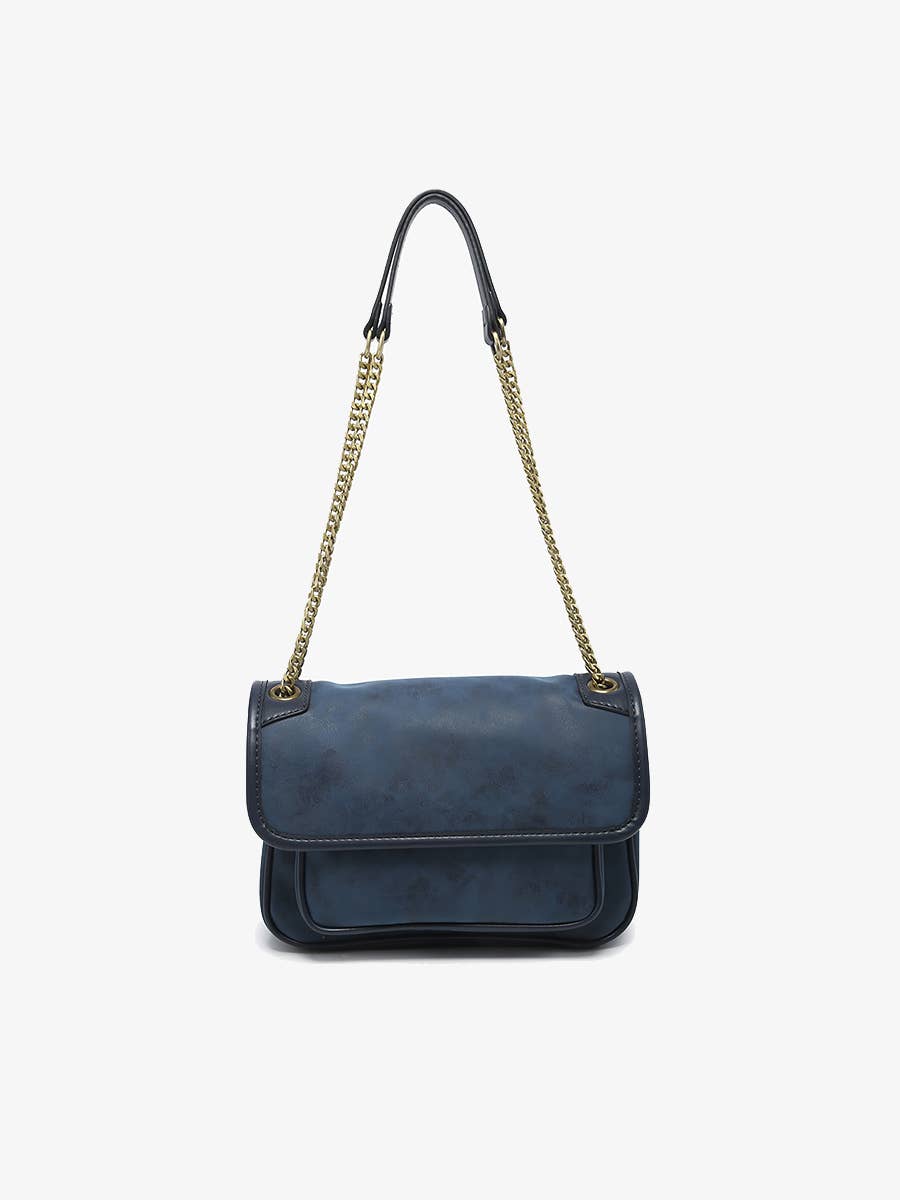 M2732 Nola Convertible Suede Crossbody Bag: Espresso