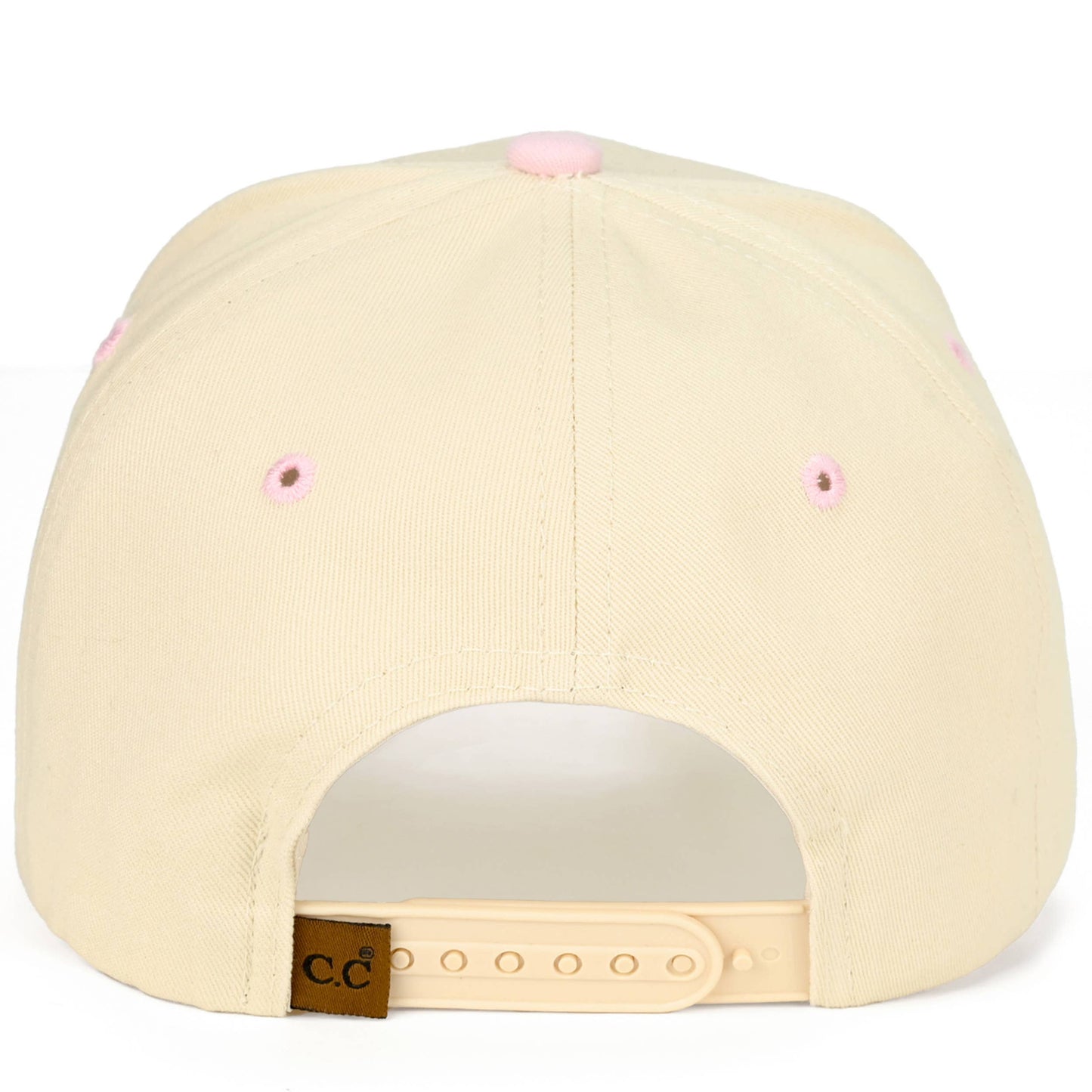 C.C MAMA Letter embroidered Snapback Trucker Hat: Black