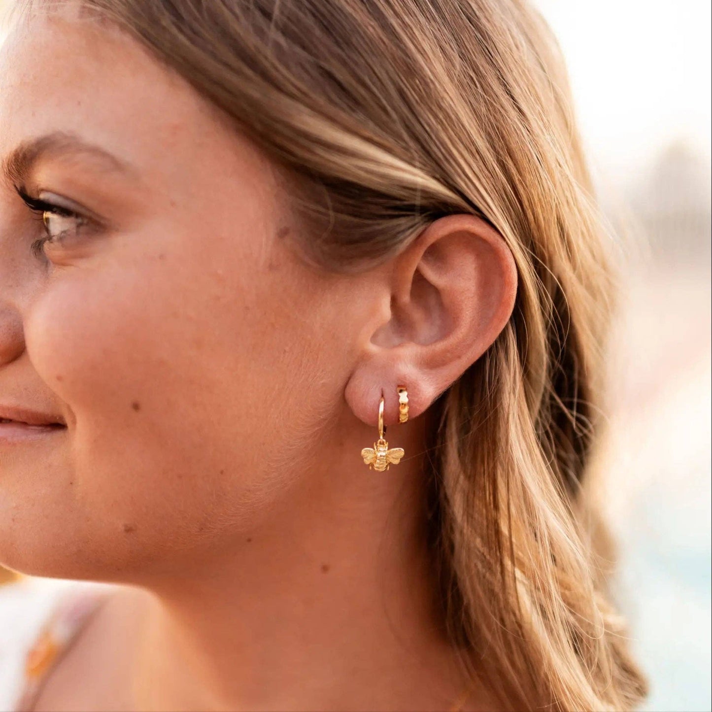 Honeycomb Hoops: Silver