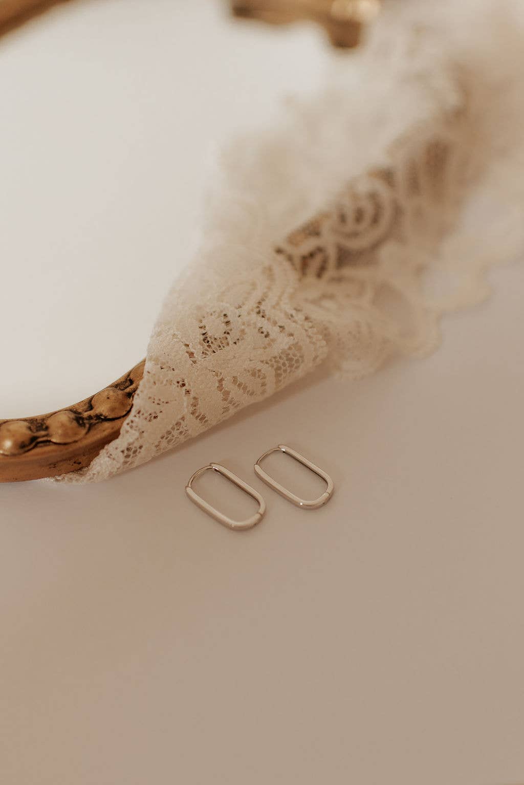 Avery Gold Hoops: Silver