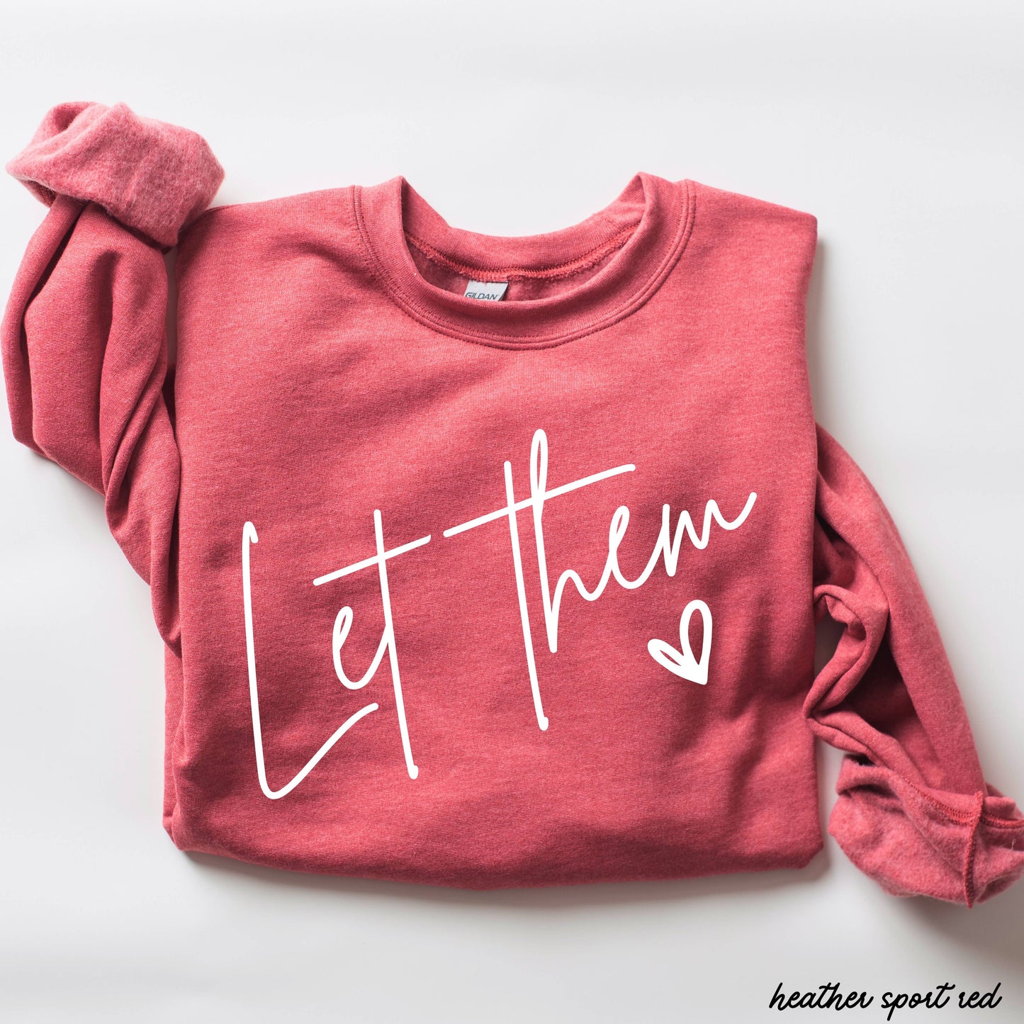 Let Them Sweatshirt *9 Colors (S-3X): Extra Large / Heather Green