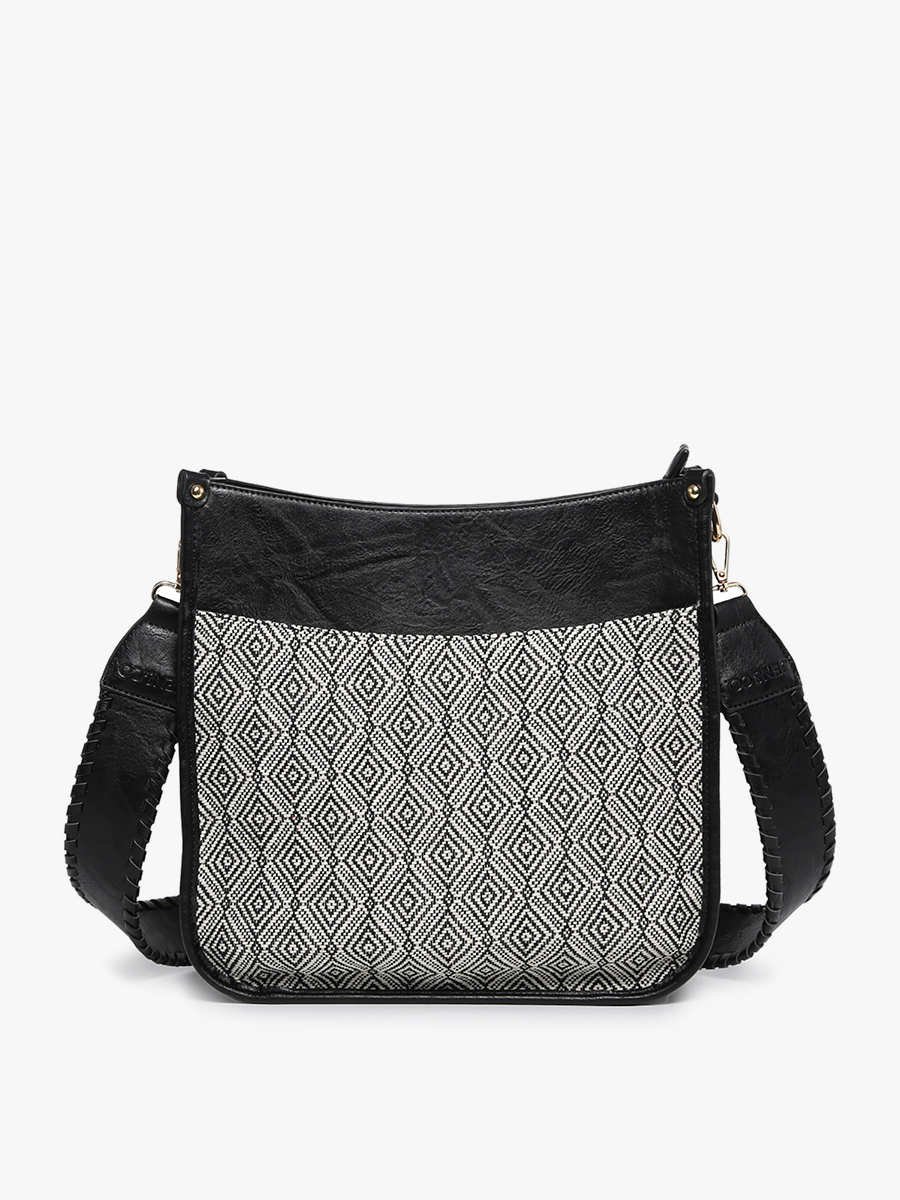 Chloe Diamond Crossbody with Guitar Strap | M1977DIA : Taupe