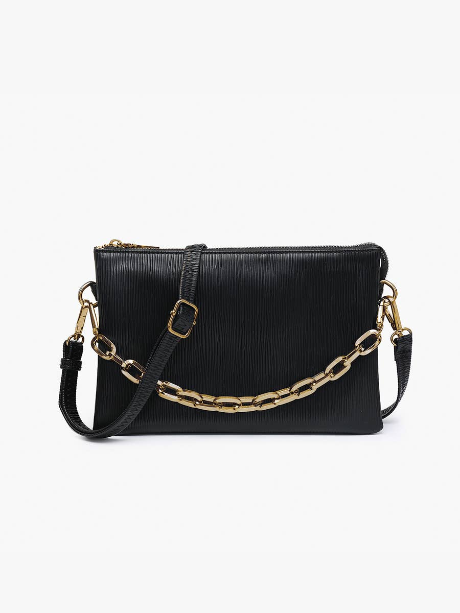 Izzy Textured Crossbody w/ Guitar Strap | M2056TXT : Off White