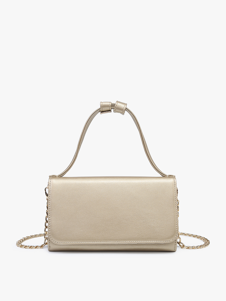 Honey Rectangular Crossbody Bag – Chain Strap | M2434 : Black