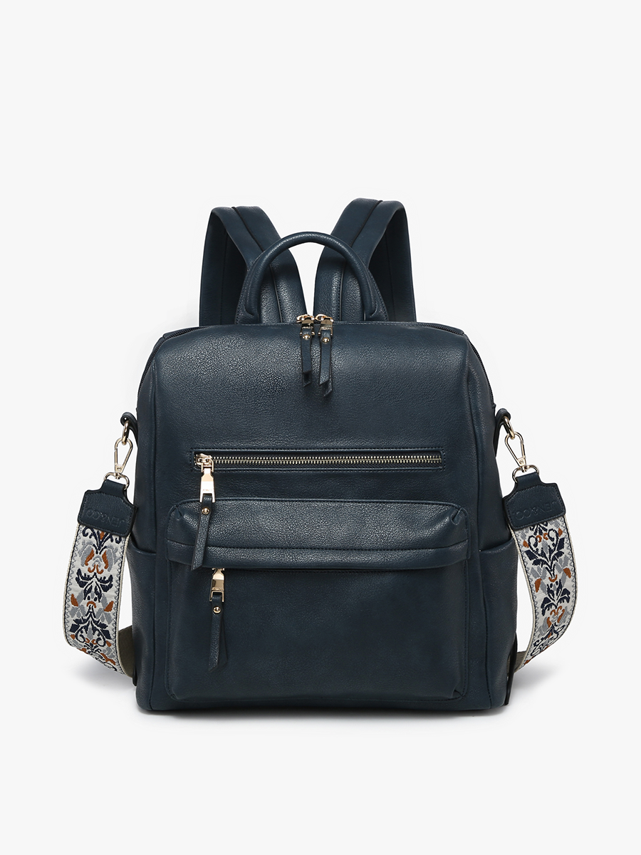 BP1993 Amelia Convertible Backpack w/ Guitar Strap: Coffee