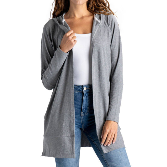 FITKICKS Everywear Cardigan Open Stock: Gray / Medium/Large