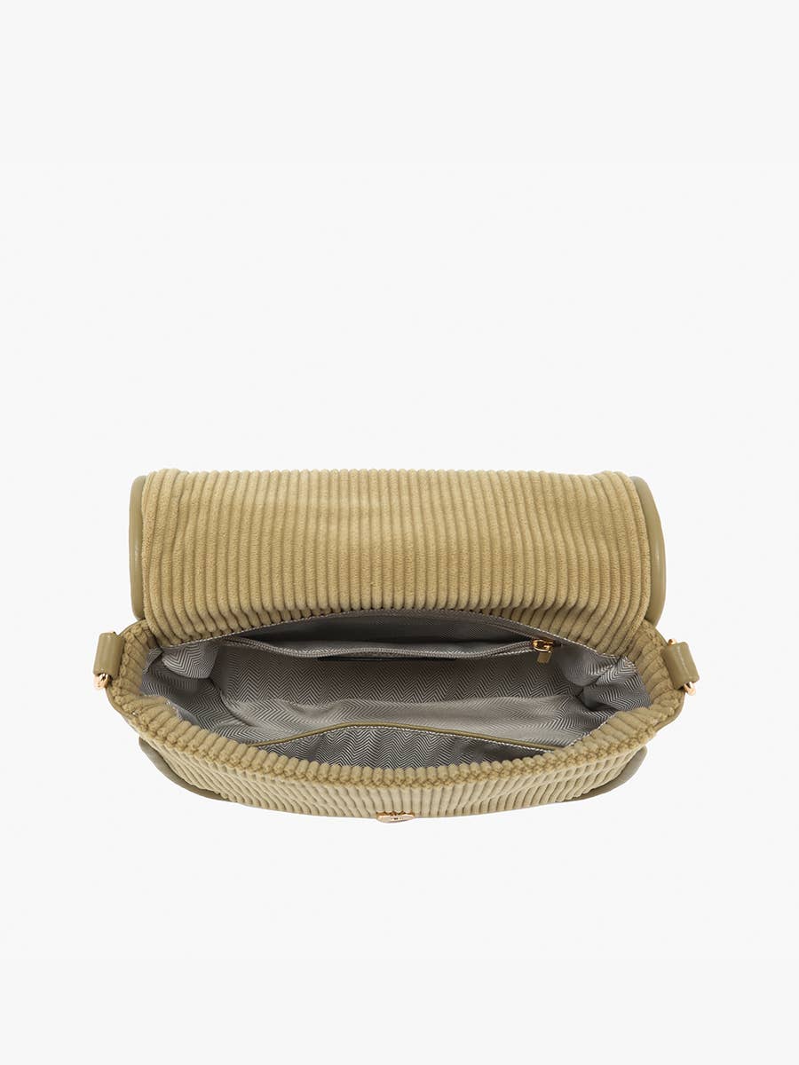 Serena Two-Tone Crossbody Bag – Nylon Strap | M2587 : Black/White