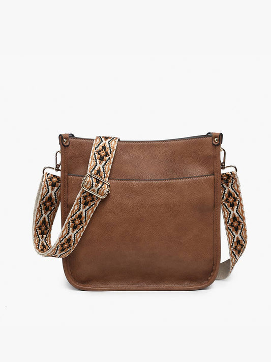 M2168 Posie Crossbody w/ Removable Strap: Brown.Brown