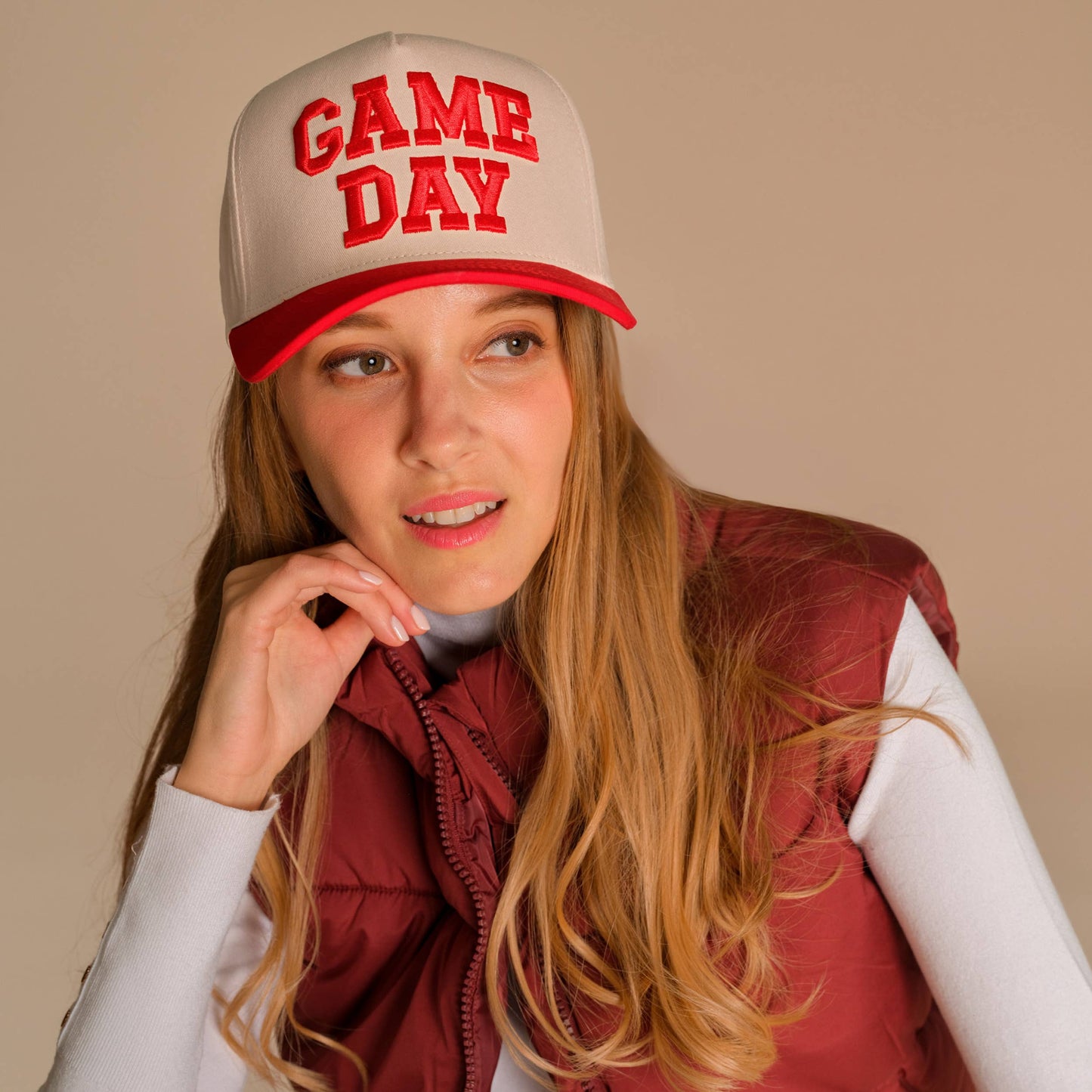 C.C GAME DAY Embroidered Cotton Baseball Cap: Leopard