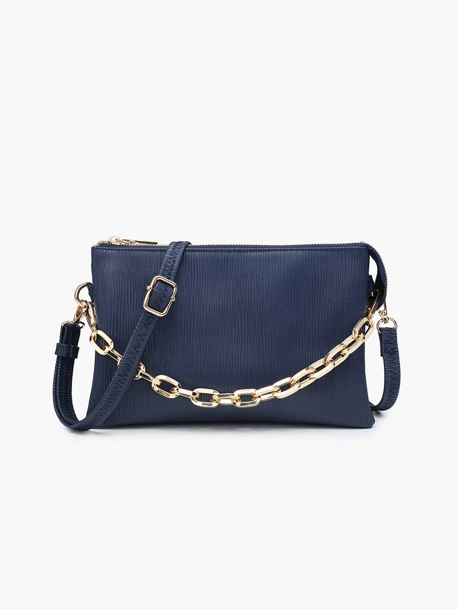 Izzy Textured Crossbody w/ Guitar Strap | M2056TXT : Off White