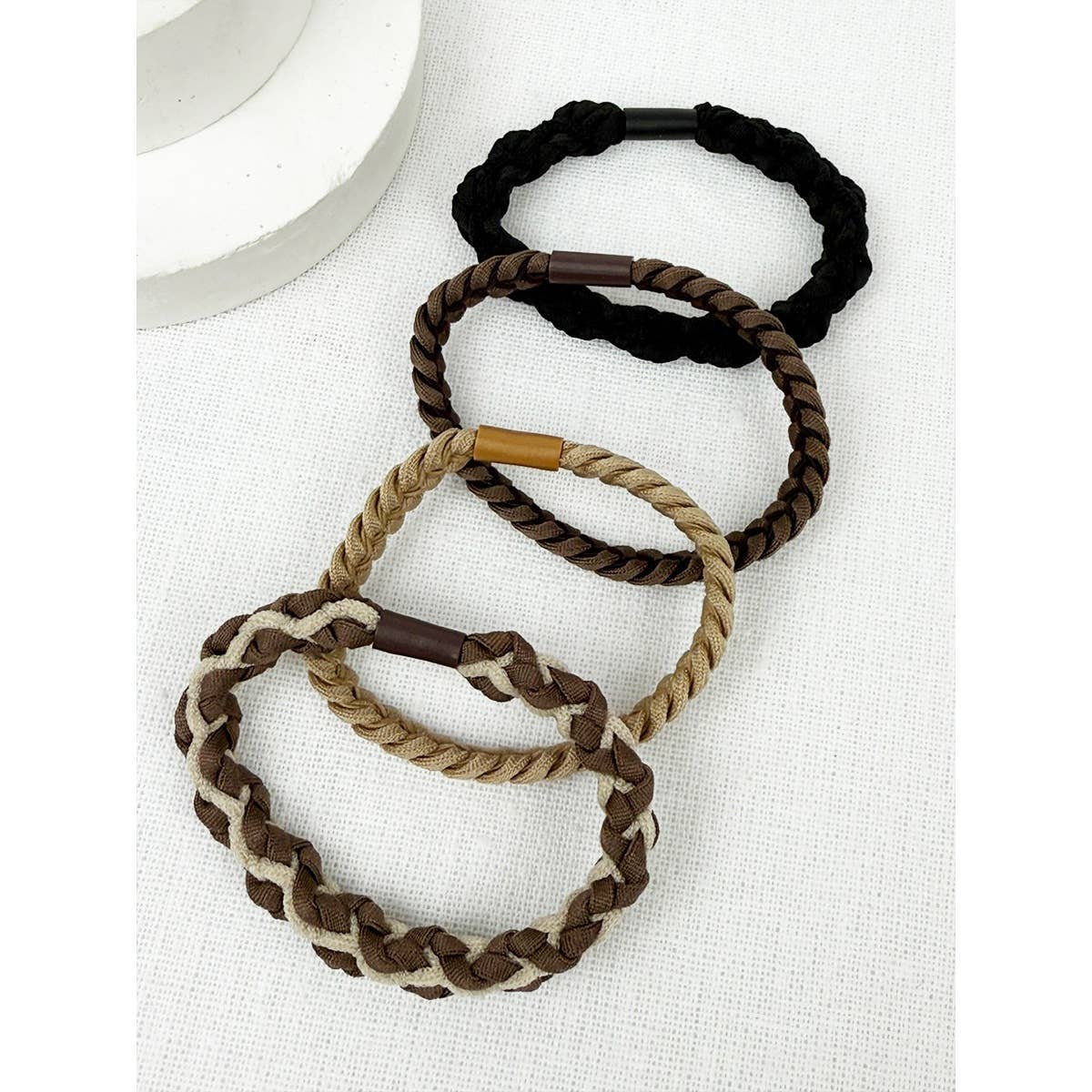 Boho Style Elastic Ponytail Hair Tie: MIX COLOR / ONE(12)