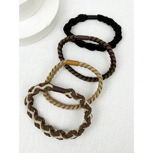 Boho Style Elastic Ponytail Hair Tie: MIX COLOR / ONE(12)