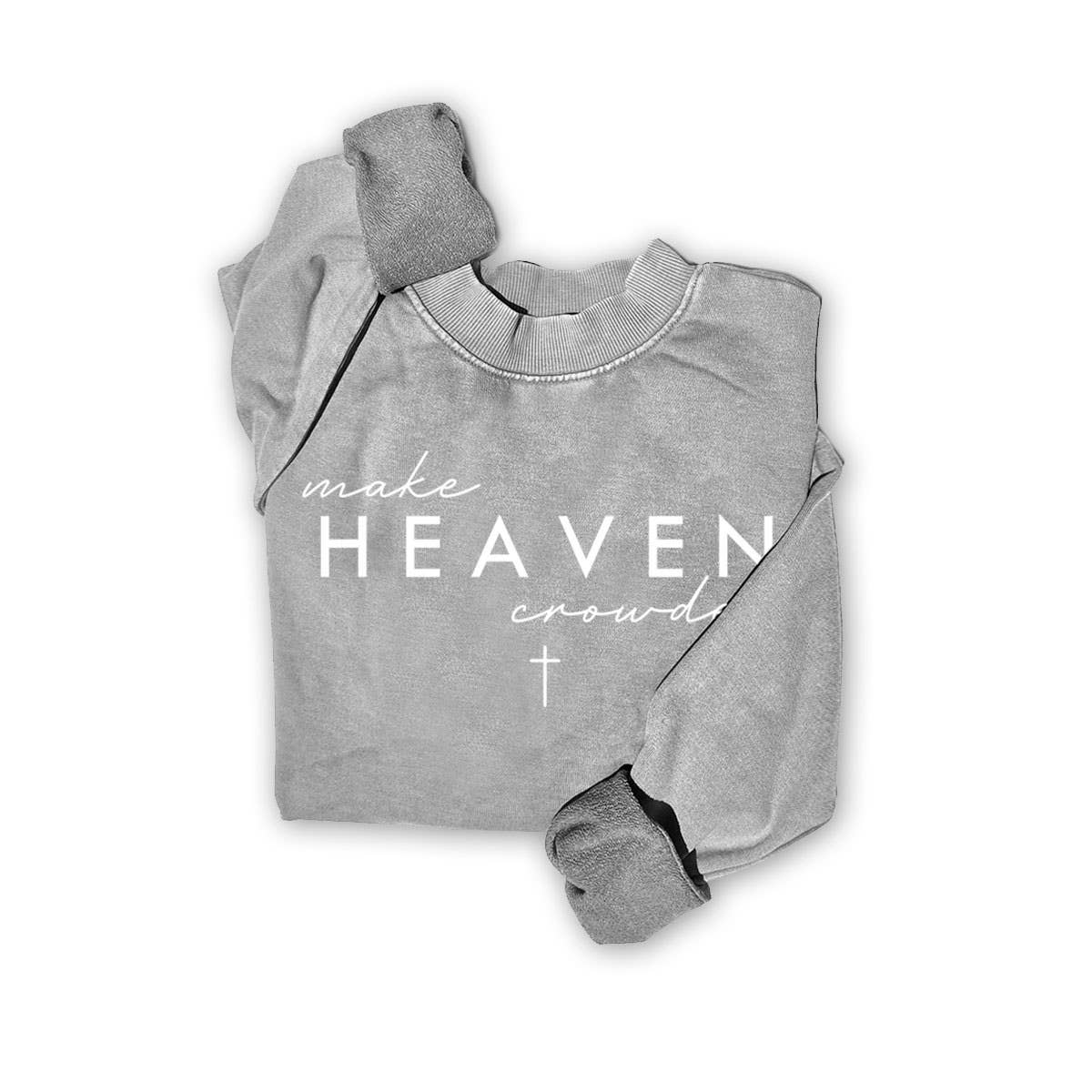 MAKE HEAVEN MINERAL GRAPHIC SWEATSHIRTS: Mineral Taupe / S-M-L-XL(1-2-2-1)