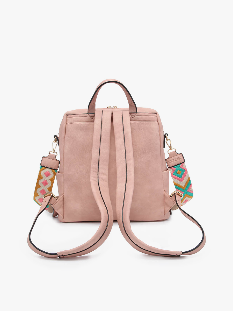 BP1993 Amelia Convertible Backpack w/ Guitar Strap: Coffee