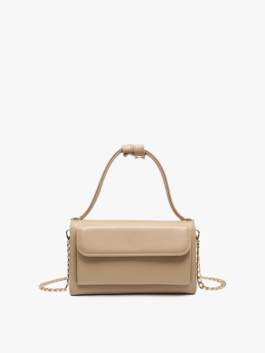 Honey Rectangular Crossbody Bag – Chain Strap | M2434 : Black