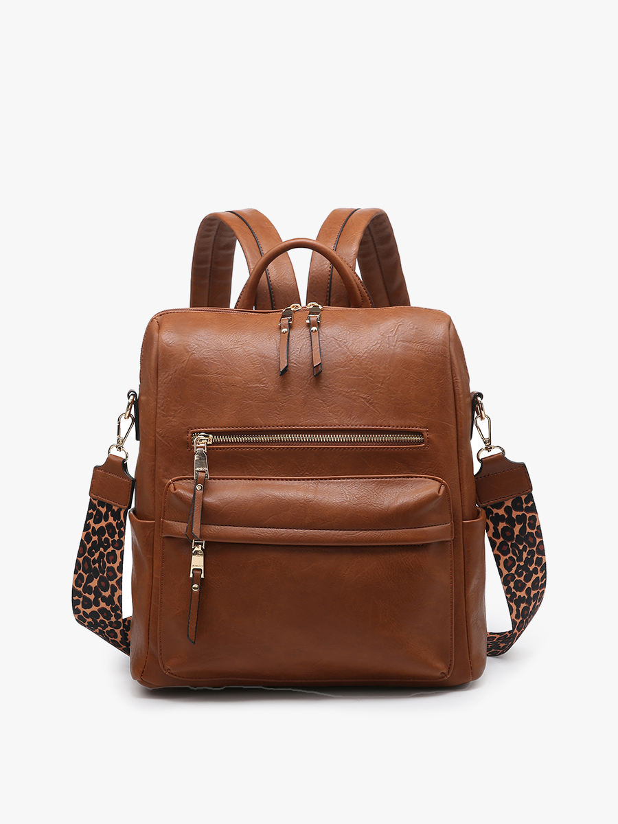 BP1993 Amelia Convertible Backpack w/ Guitar Strap: Coffee