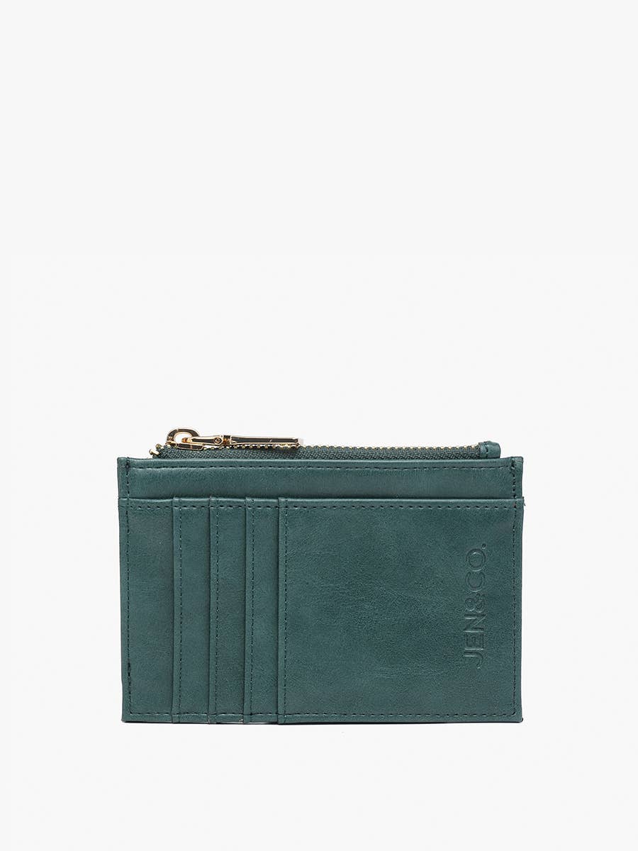 WL1991 Sia Printed Card Holder Wallet: Brown