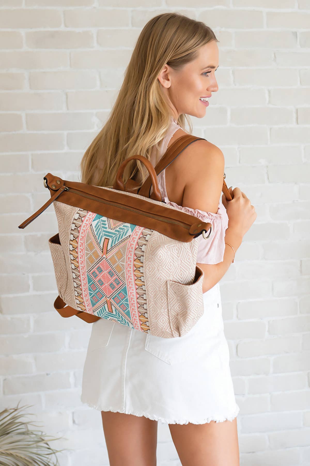 Lexie Aztec Backpack Bag
