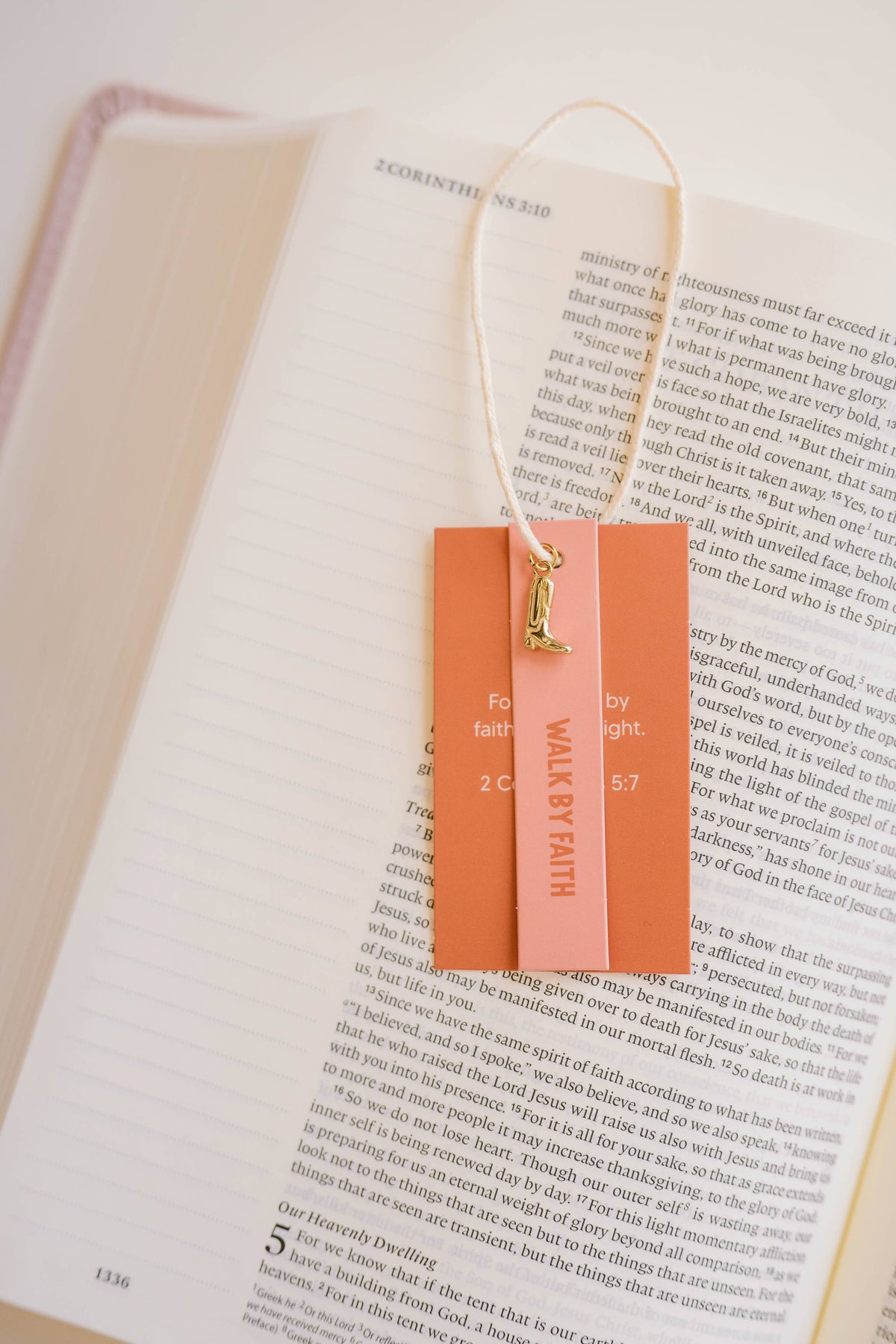 Walk By Faith Charm