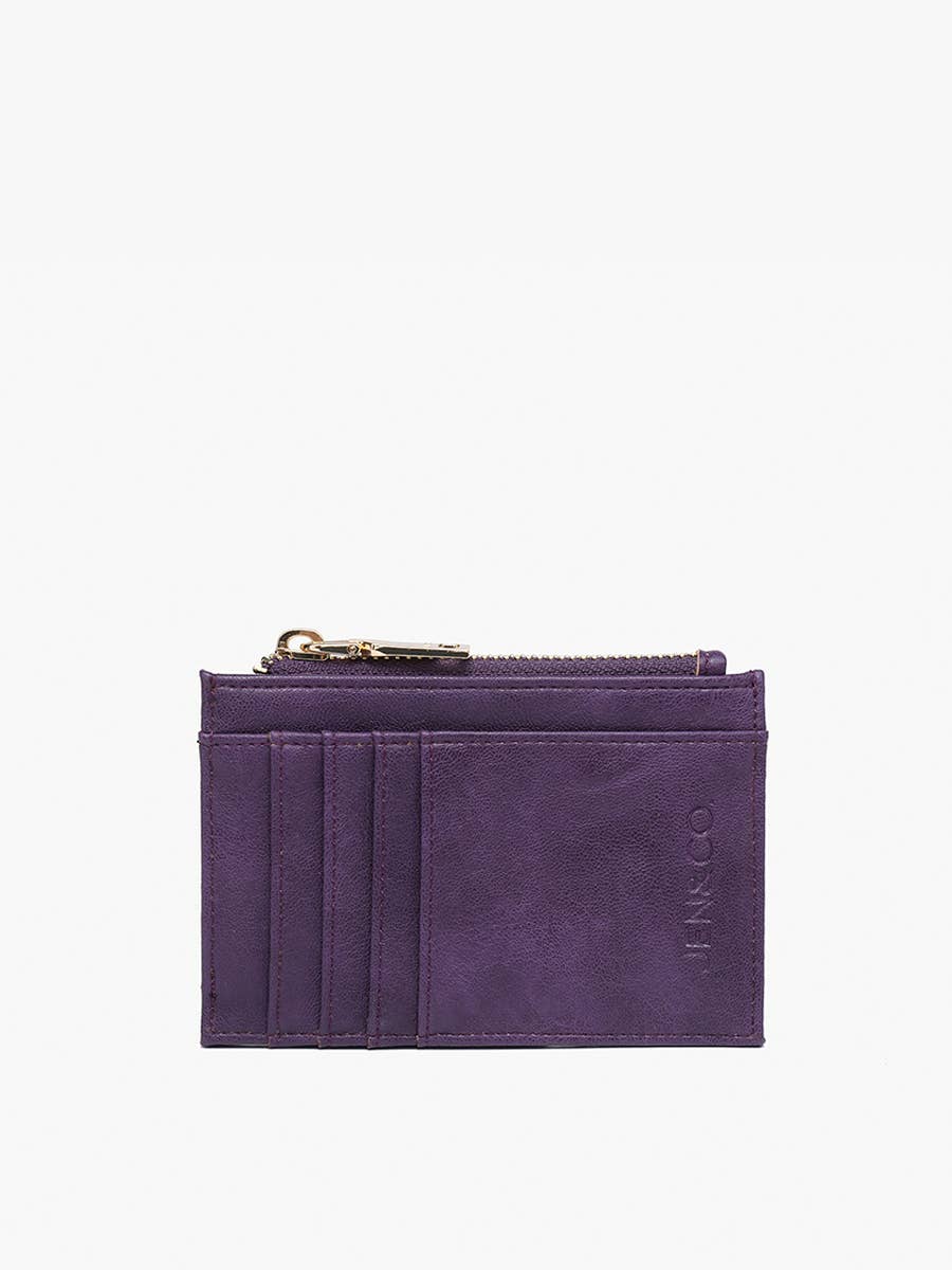 WL1991 Sia Printed Card Holder Wallet: Cow-White