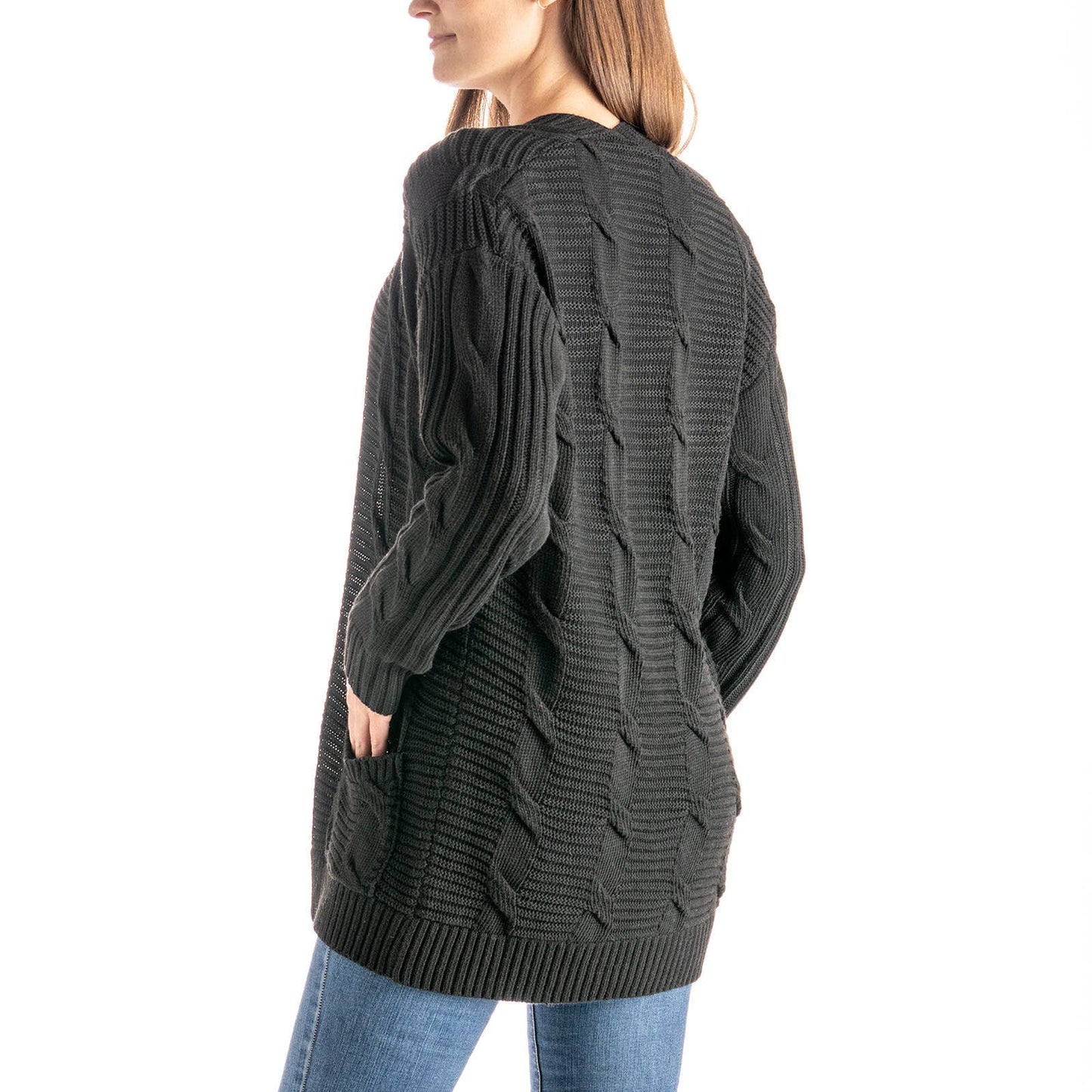 Allthreads Aspen Cardigan Open Stock: Black / Small