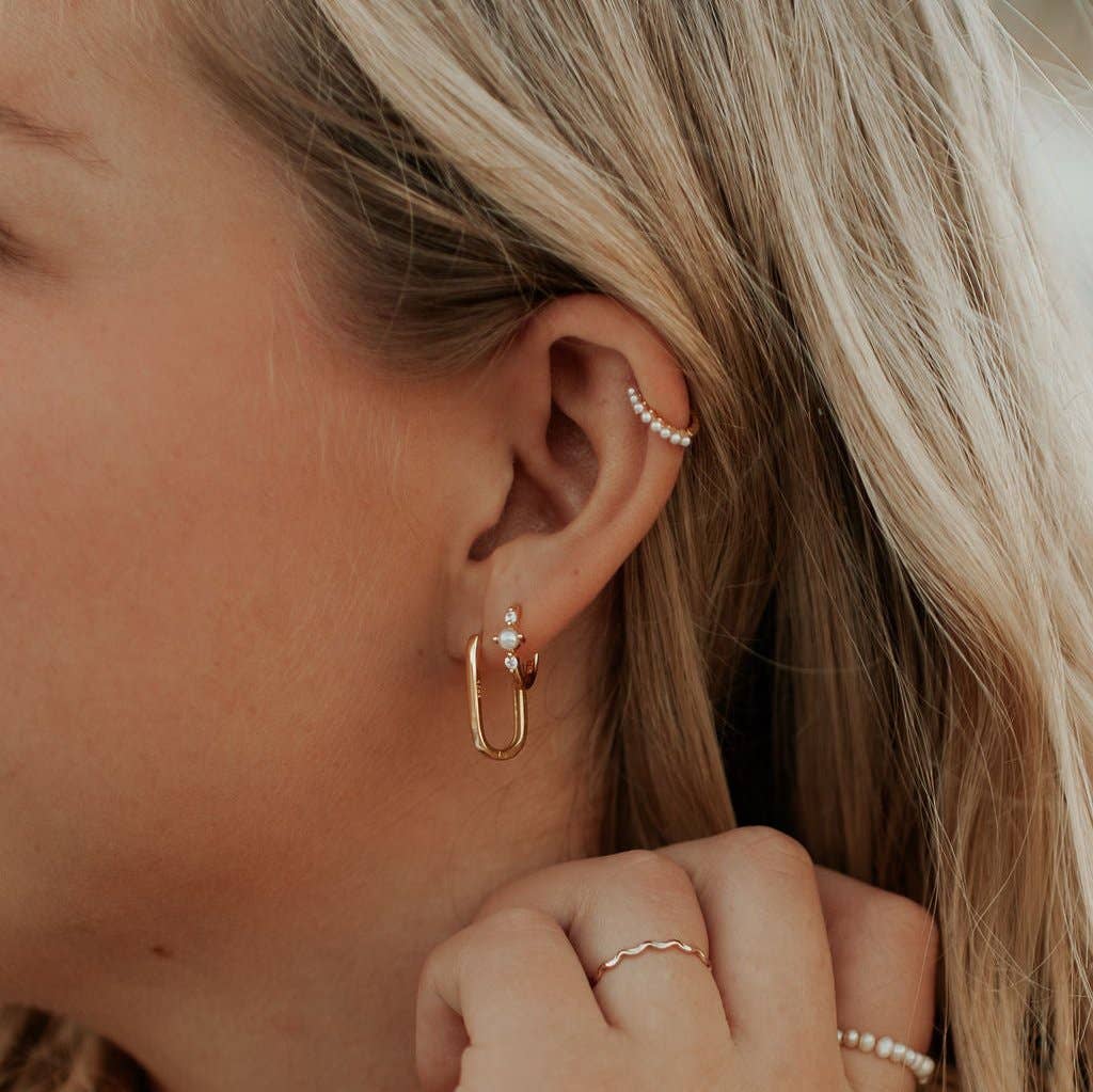 Avery Gold Hoops: Gold