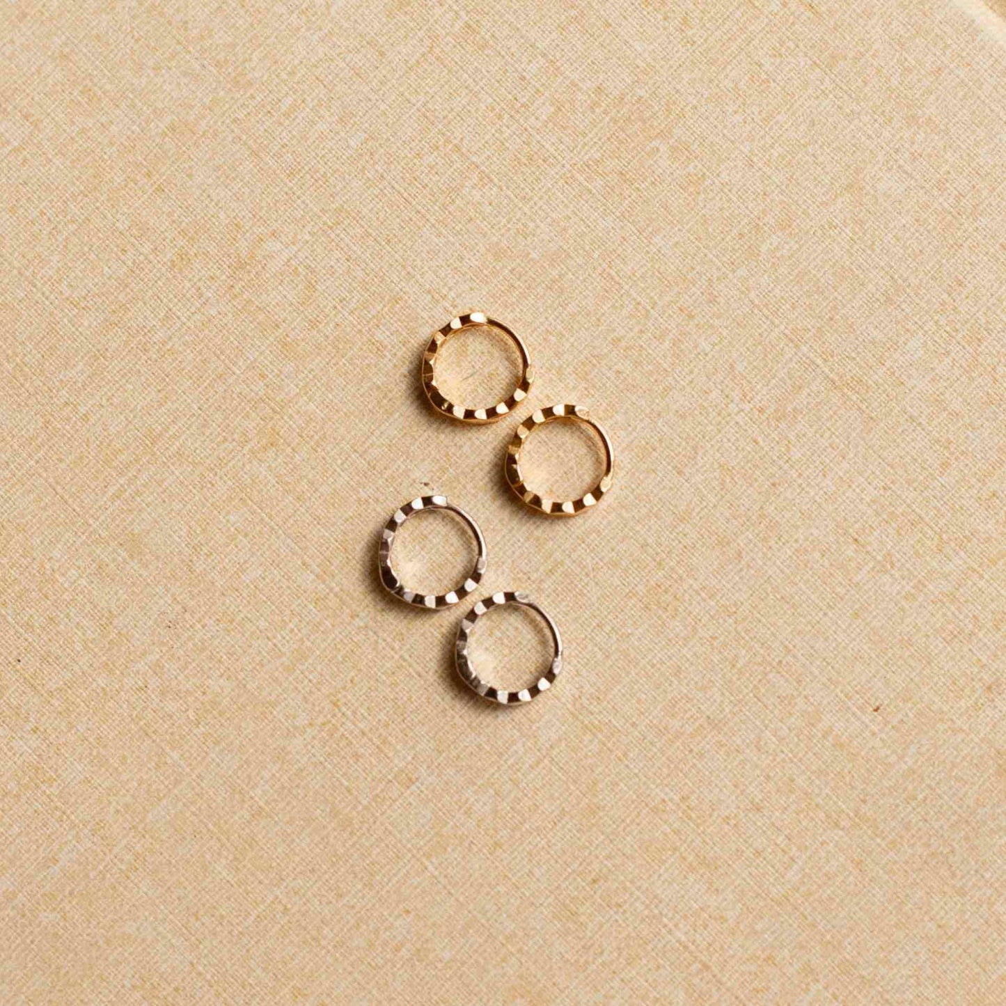 Honeycomb Hoops: Silver