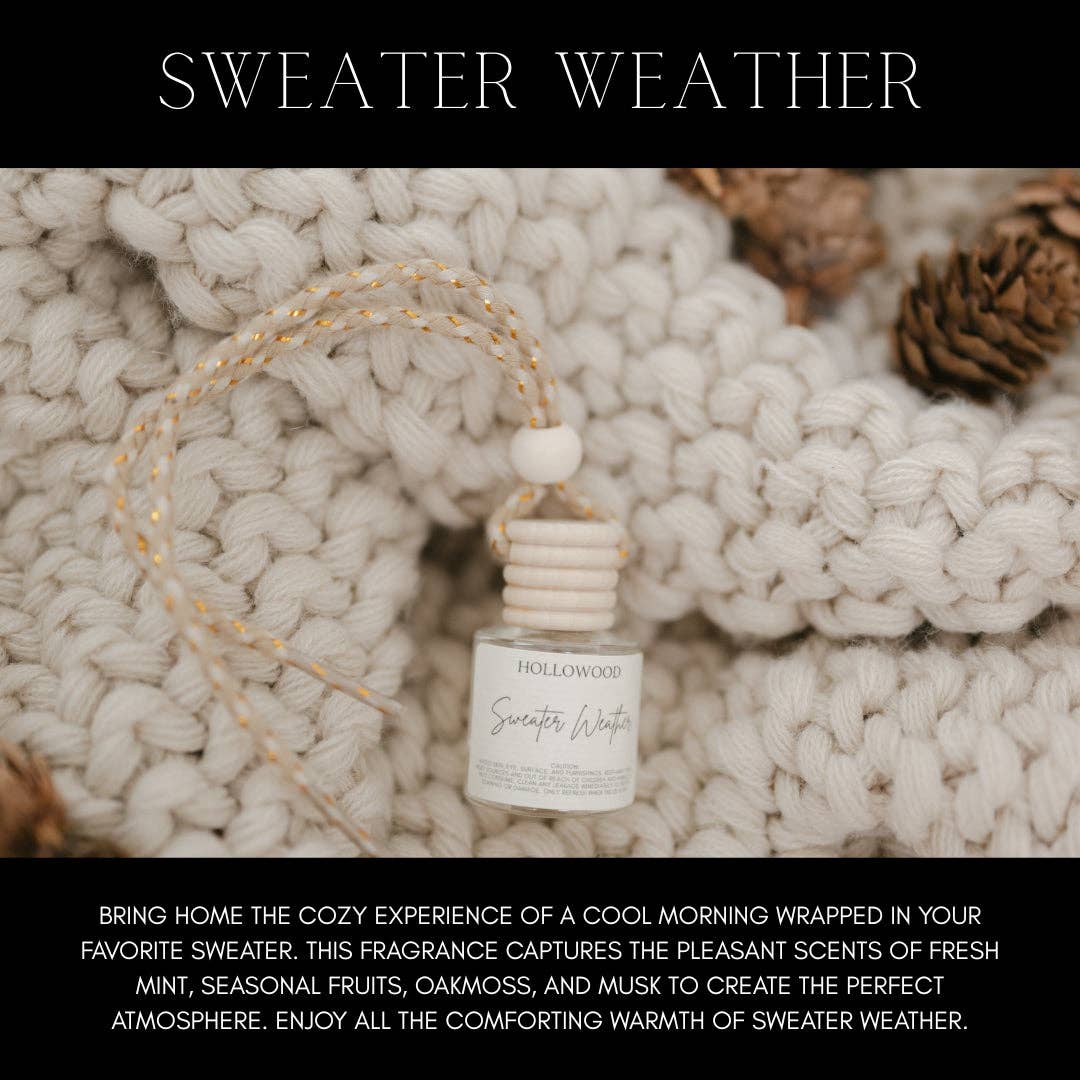 HOLIDAY CAR DIFFUSER: CASHMERE CEDAR